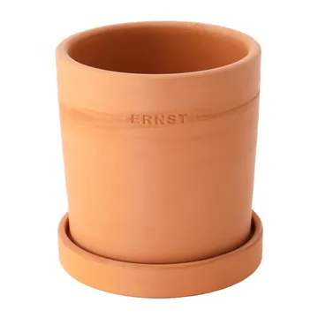 Ernst krukke med fat terrakotta - Ø19 cm - ERNST