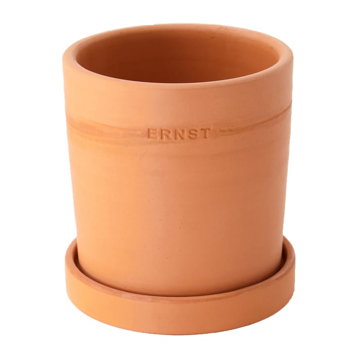 Ernst krukke med fat terrakotta, Ø19 cm ERNST