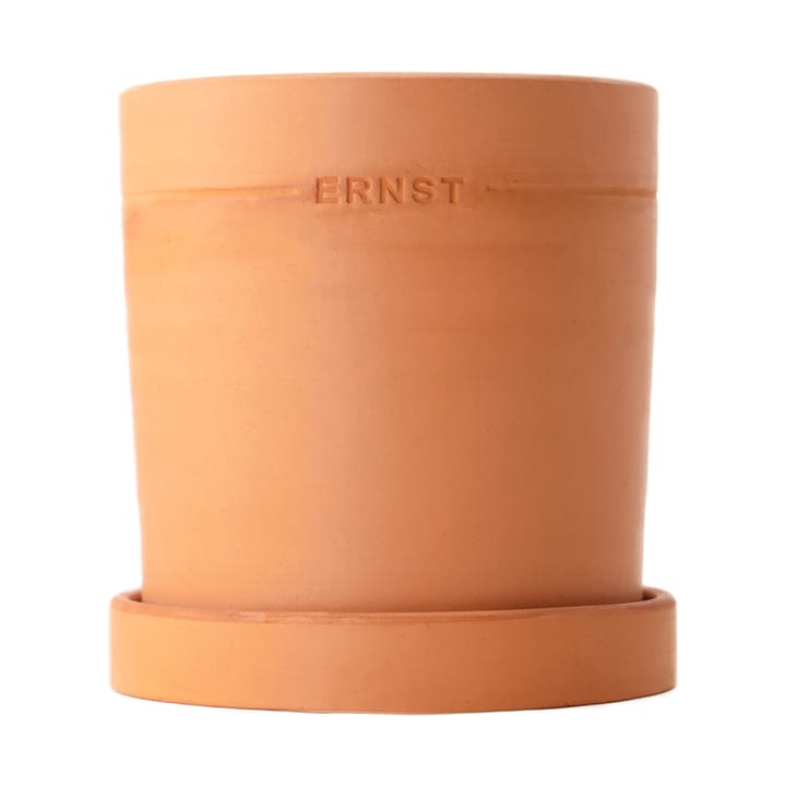 Ernst krukke med fat terrakotta, Ø19 cm ERNST