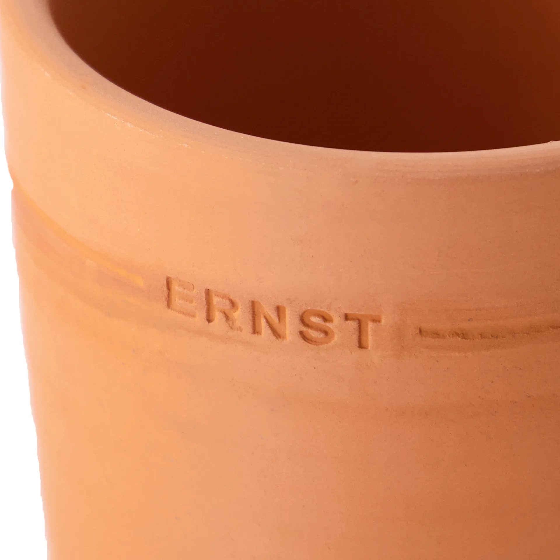 Ernst krukke med fat terrakotta, Ø19 cm ERNST