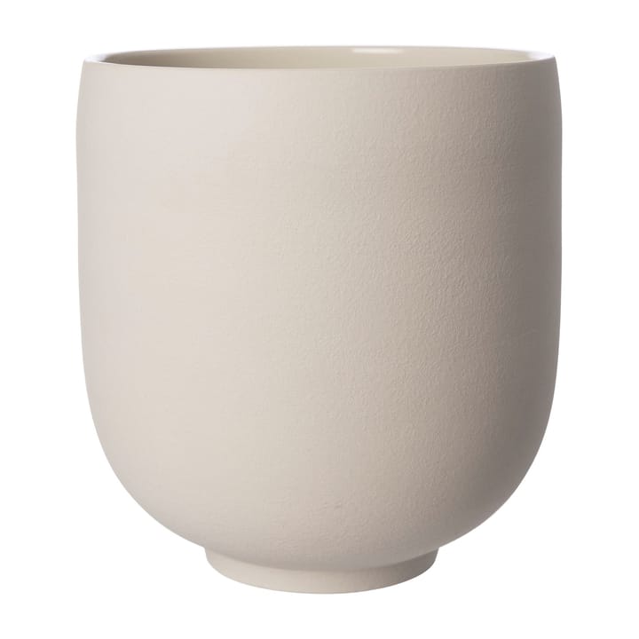 Ernst krukke på fot naturhvit - H 28 cm Ø 26 cm - ERNST