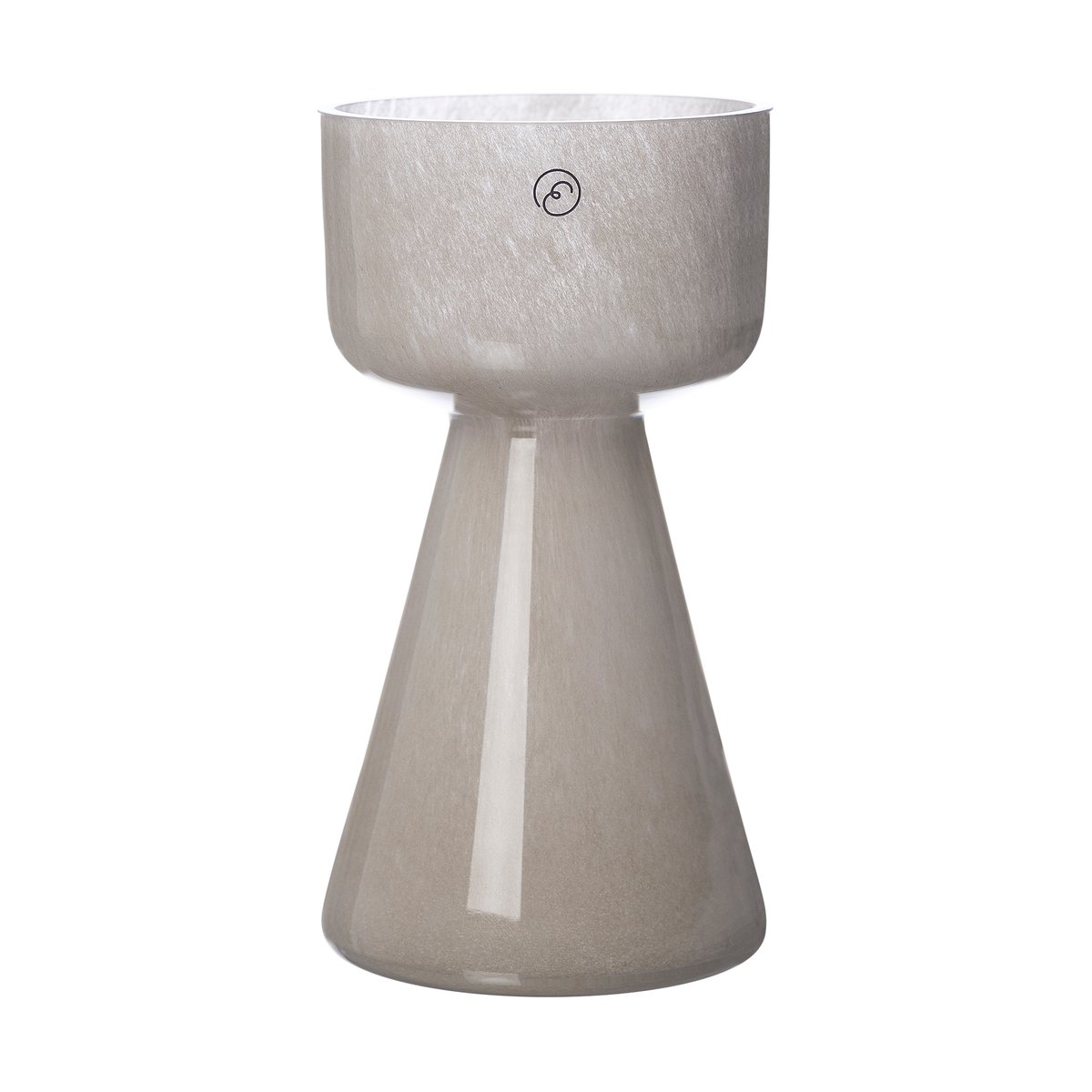 Bilde av ERNST Ernst løkvase glass 15 cm Beige