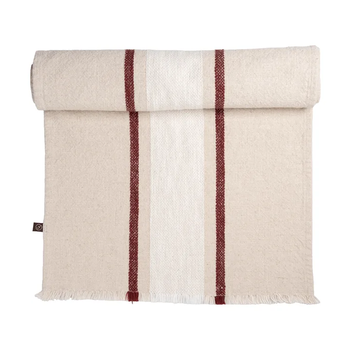 Ernst løper - Natur-hvit-rød, 45x150 cm - ERNST
