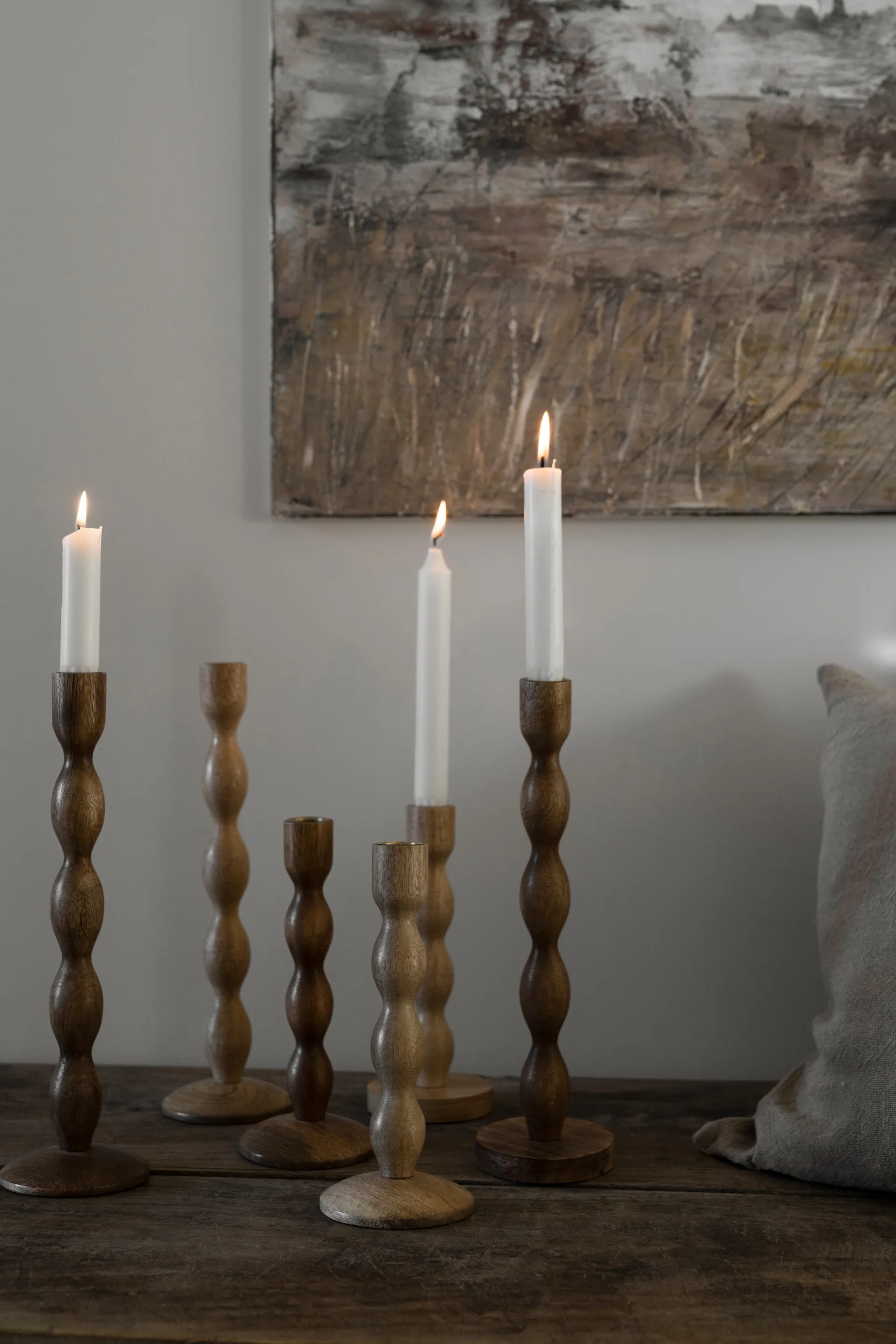 Ernst lysestake Ø9x21 cm, Natur ERNST