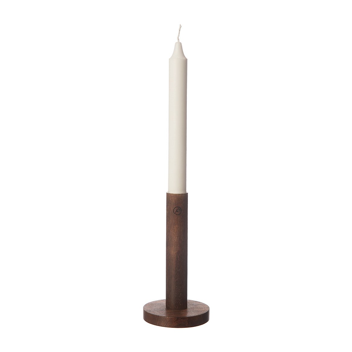 ERNST Ernst lysestake av tre 15 cm Mørkebrun
