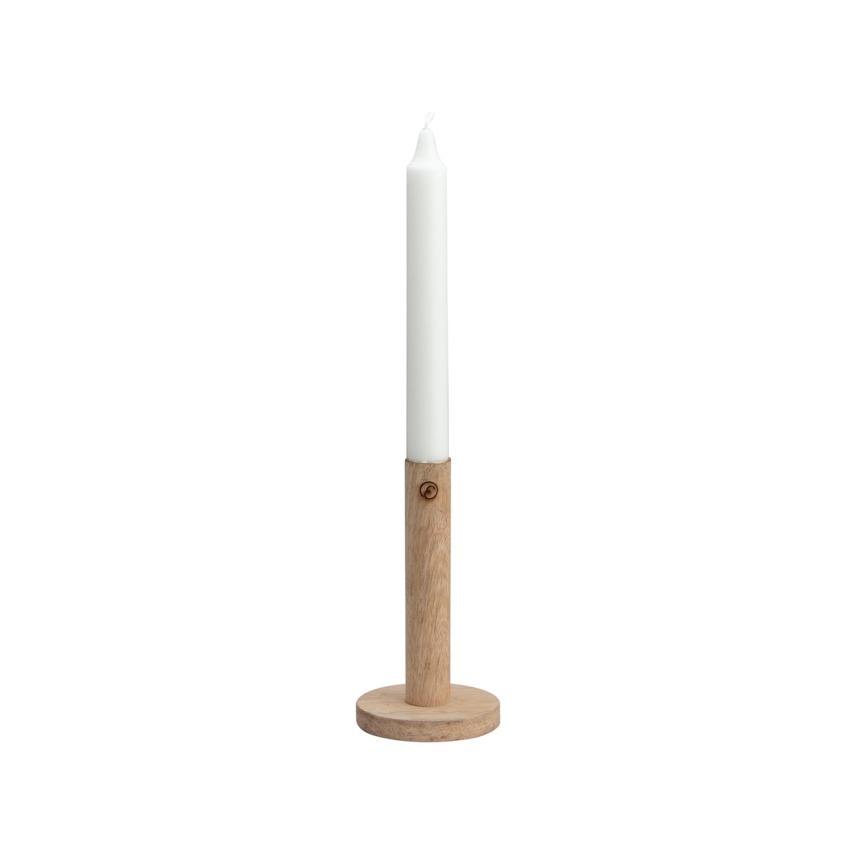 ERNST Ernst lysestake av tre 15 cm Natur