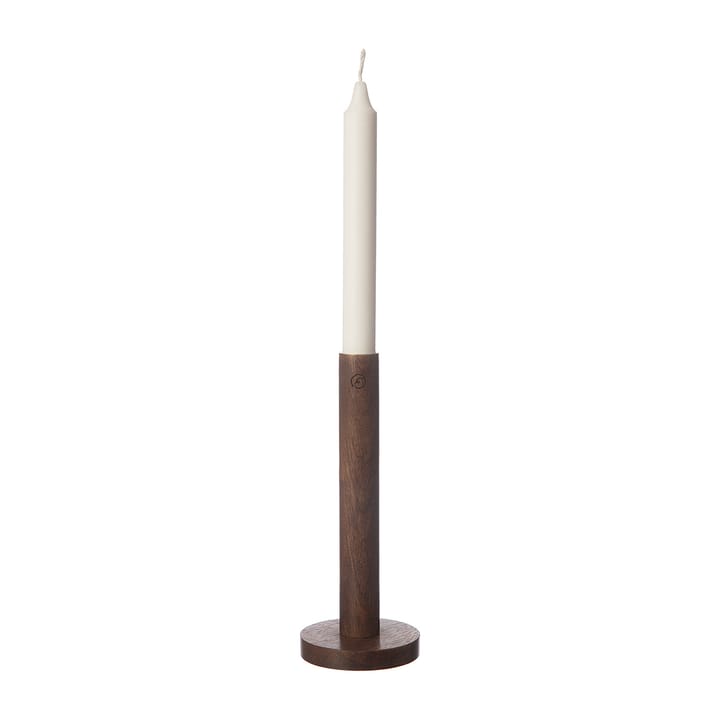 Ernst lysestake av tre 20 cm - Mørkebrun - ERNST