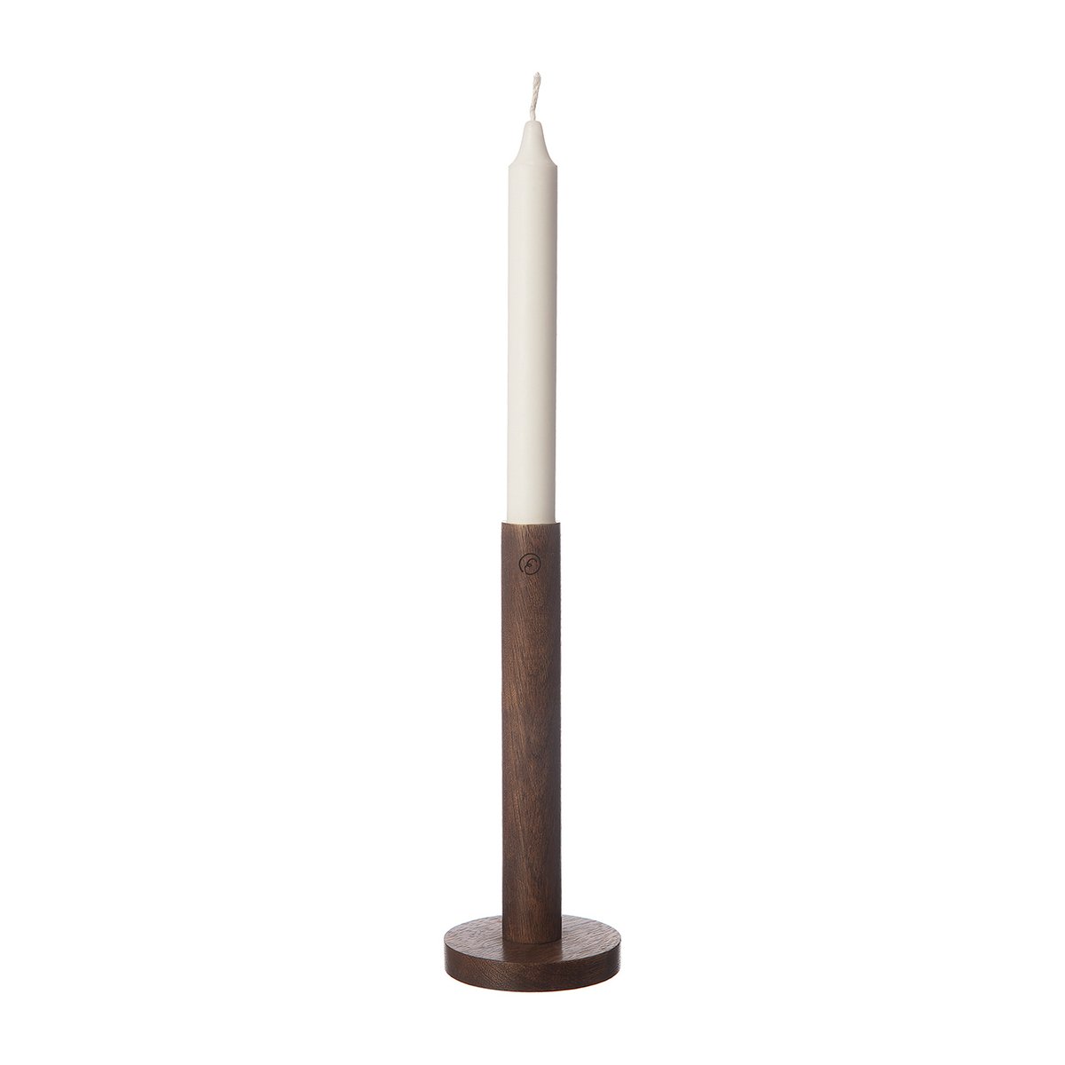 ERNST Ernst lysestake av tre 20 cm Mørkebrun