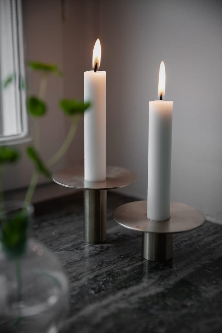 Ernst lysestake børstet messing Ø 9,2 cm, 4 cm ERNST