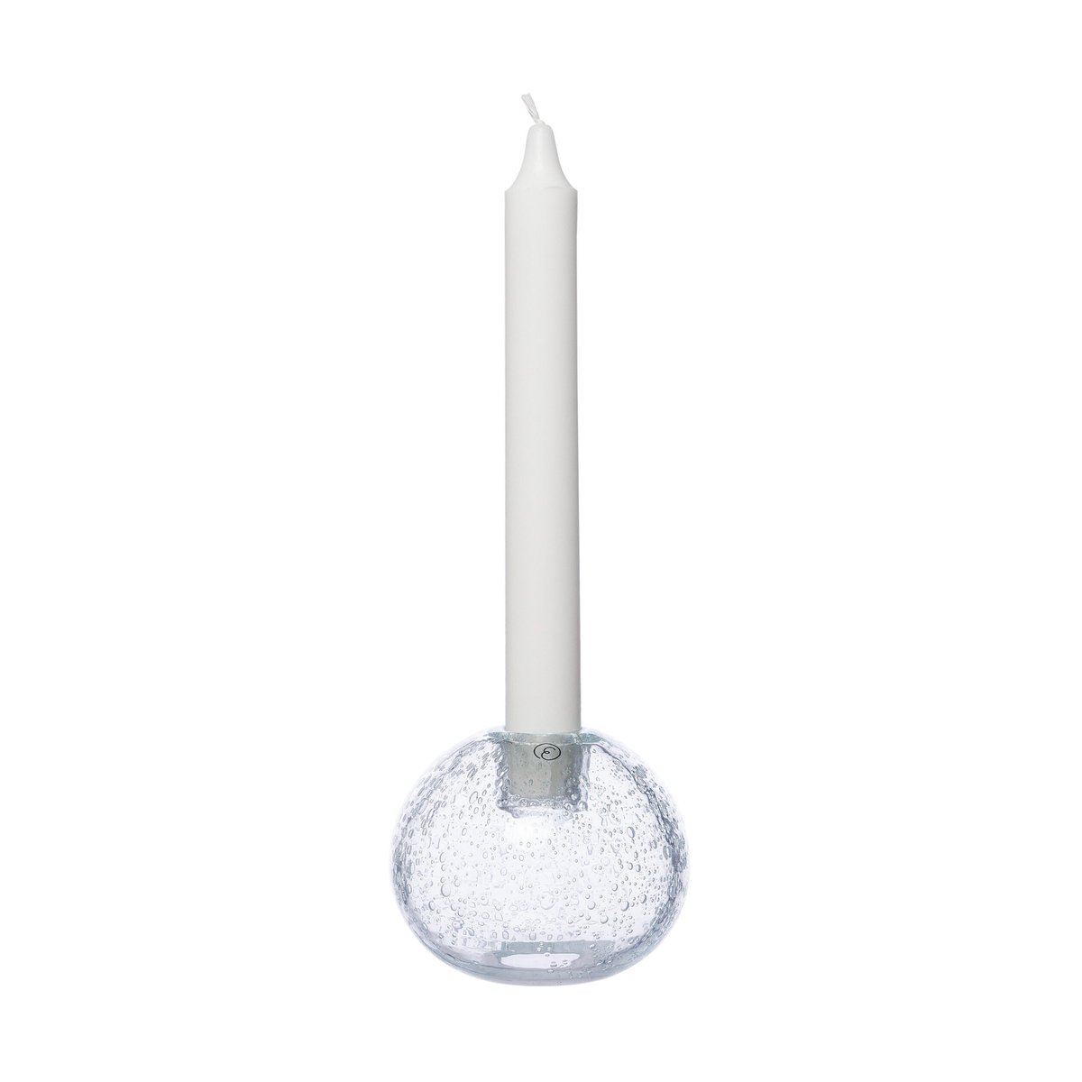 ERNST Ernst lysestake, glass Ø9 cm Bobler