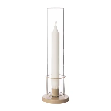Ernst lysestake smal glassylinder - Beige - ERNST