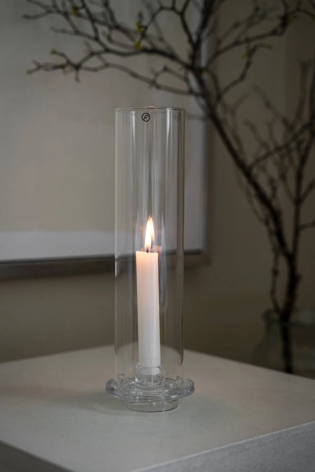 Ernst lyslykt for kronelys, Glass, Ø9x27,5 cm ERNST