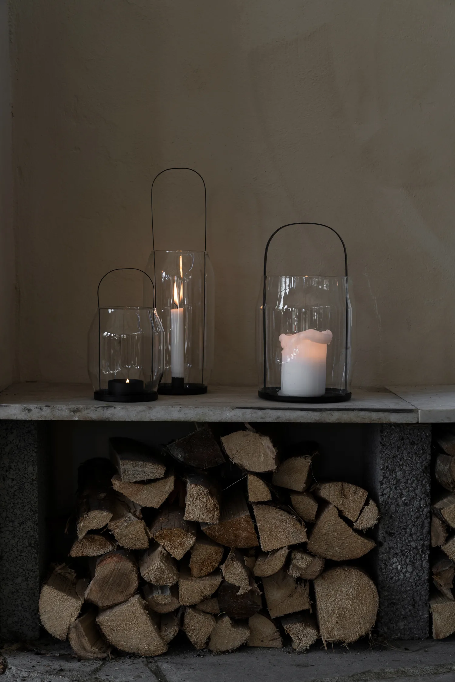 Ernst lyslykt-lanterne Ø16x30 cm, Svart ERNST