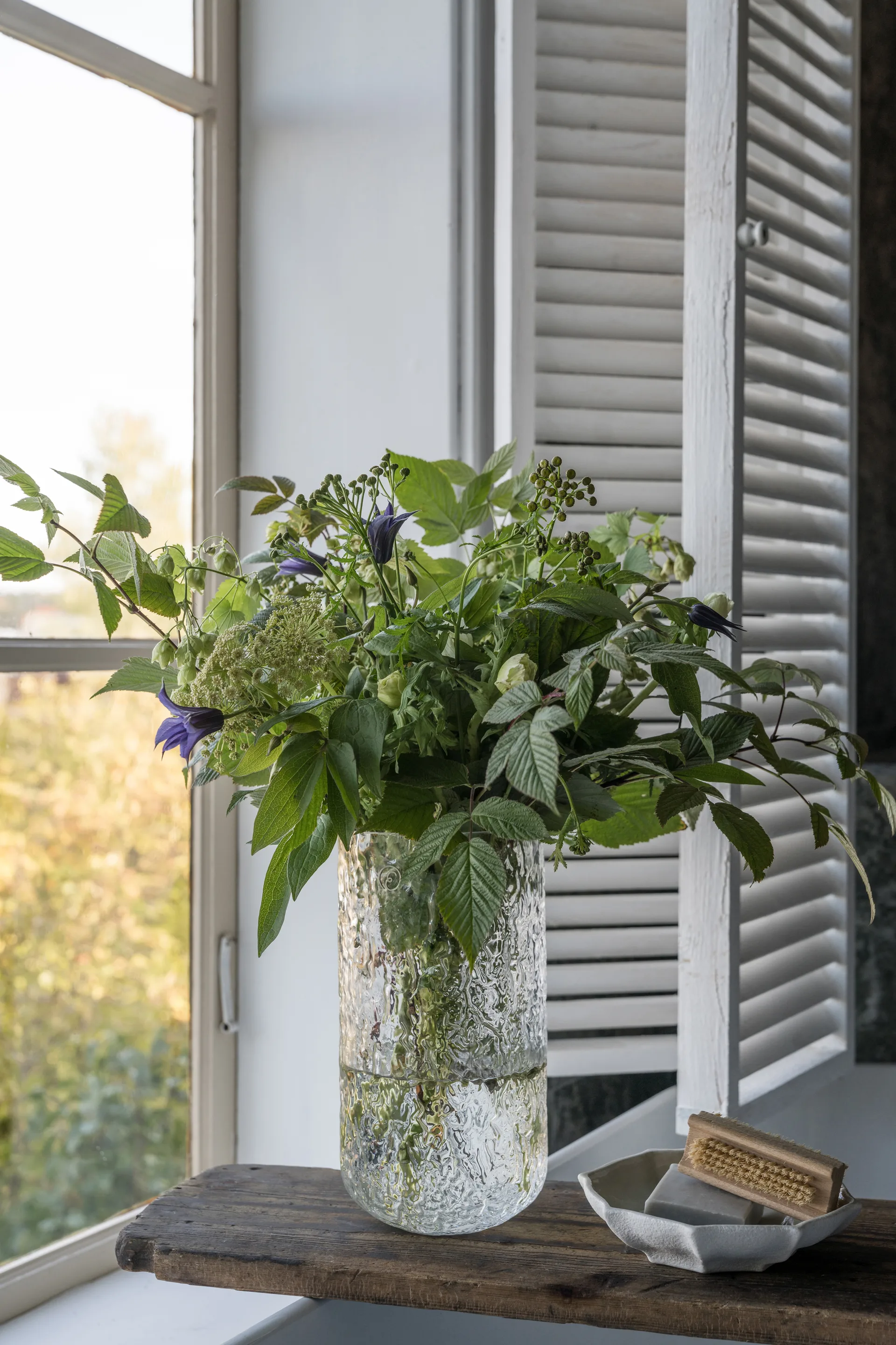 Ernst mønstret vase 25 cm, Klar ERNST