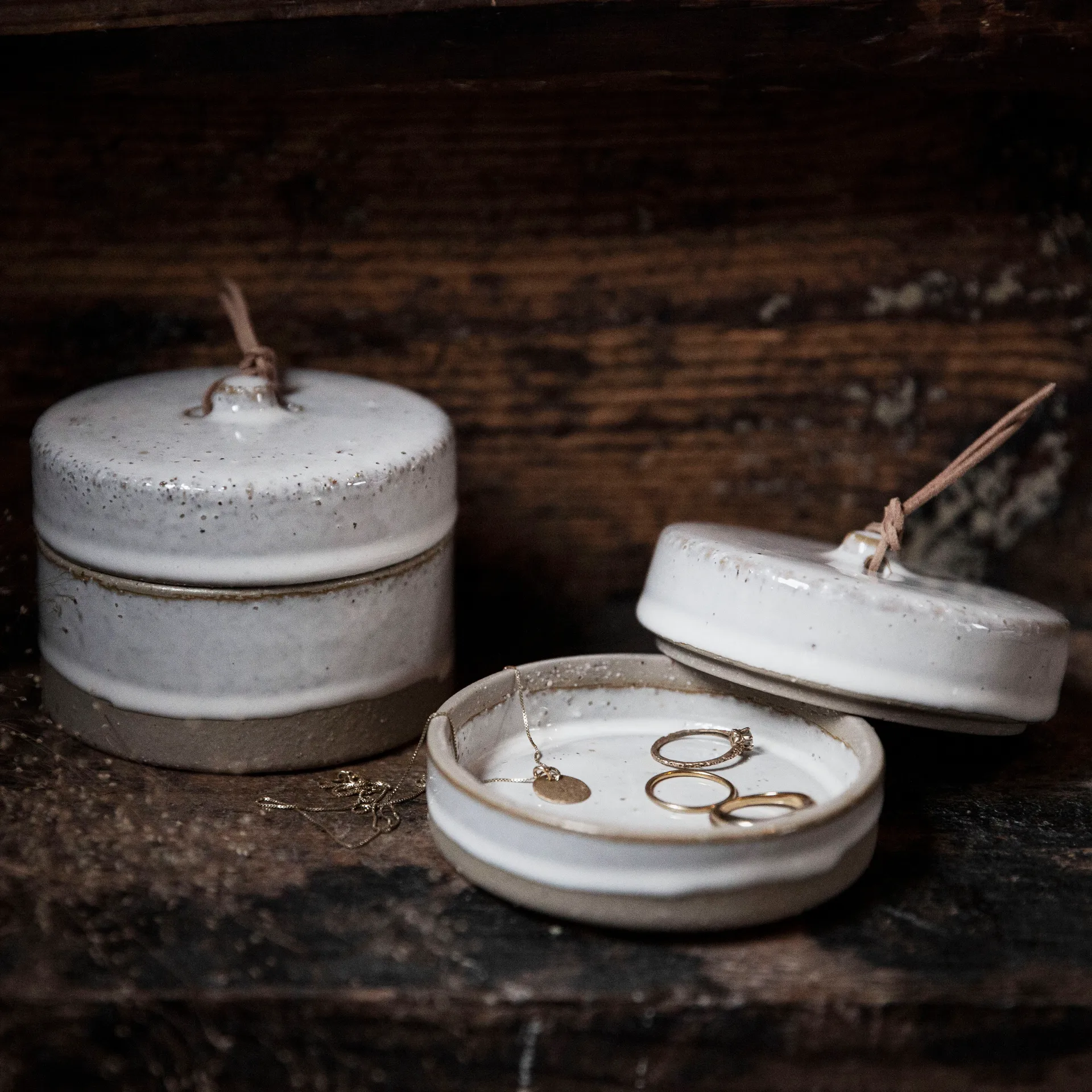 Ernst oppbevaringsboks med lokk natur, 8 cm ERNST