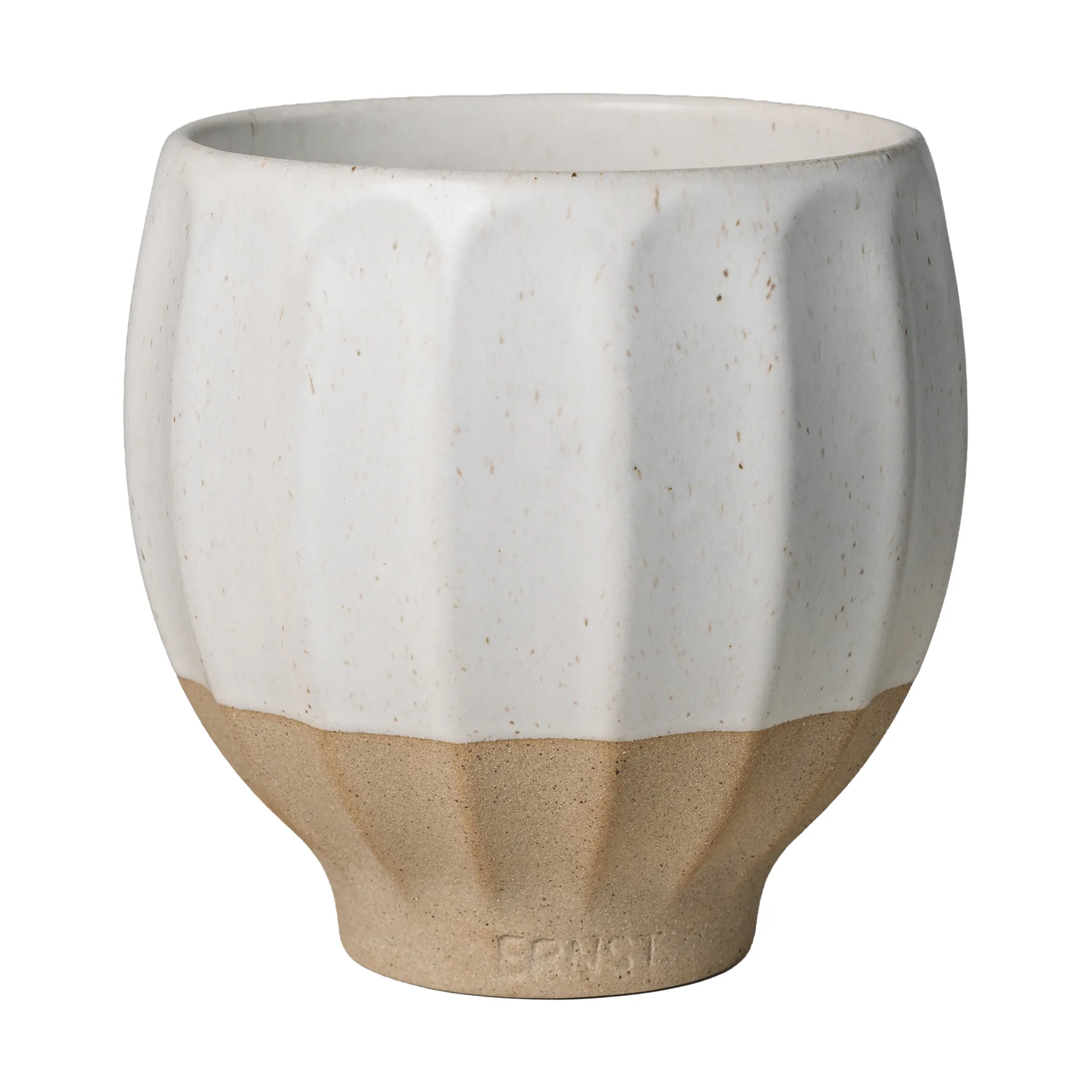 Ernst potte, Hvit-natur, Ø14x14 cm ERNST