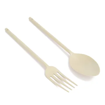 Ernst salatbestikk metall - Beige - ERNST