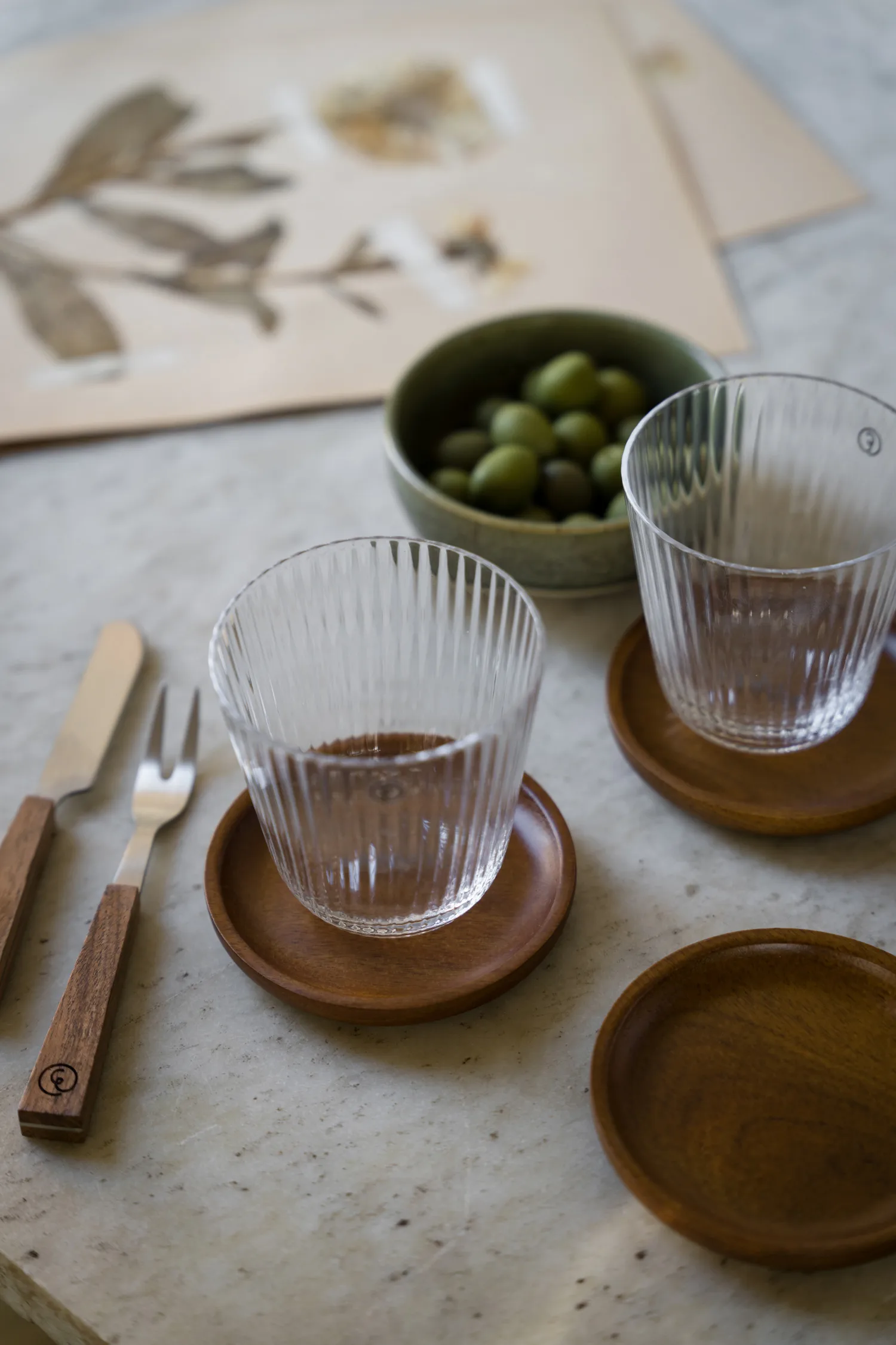 Ernst serveringsbrett i tre, Akasie, Ø10 cm ERNST