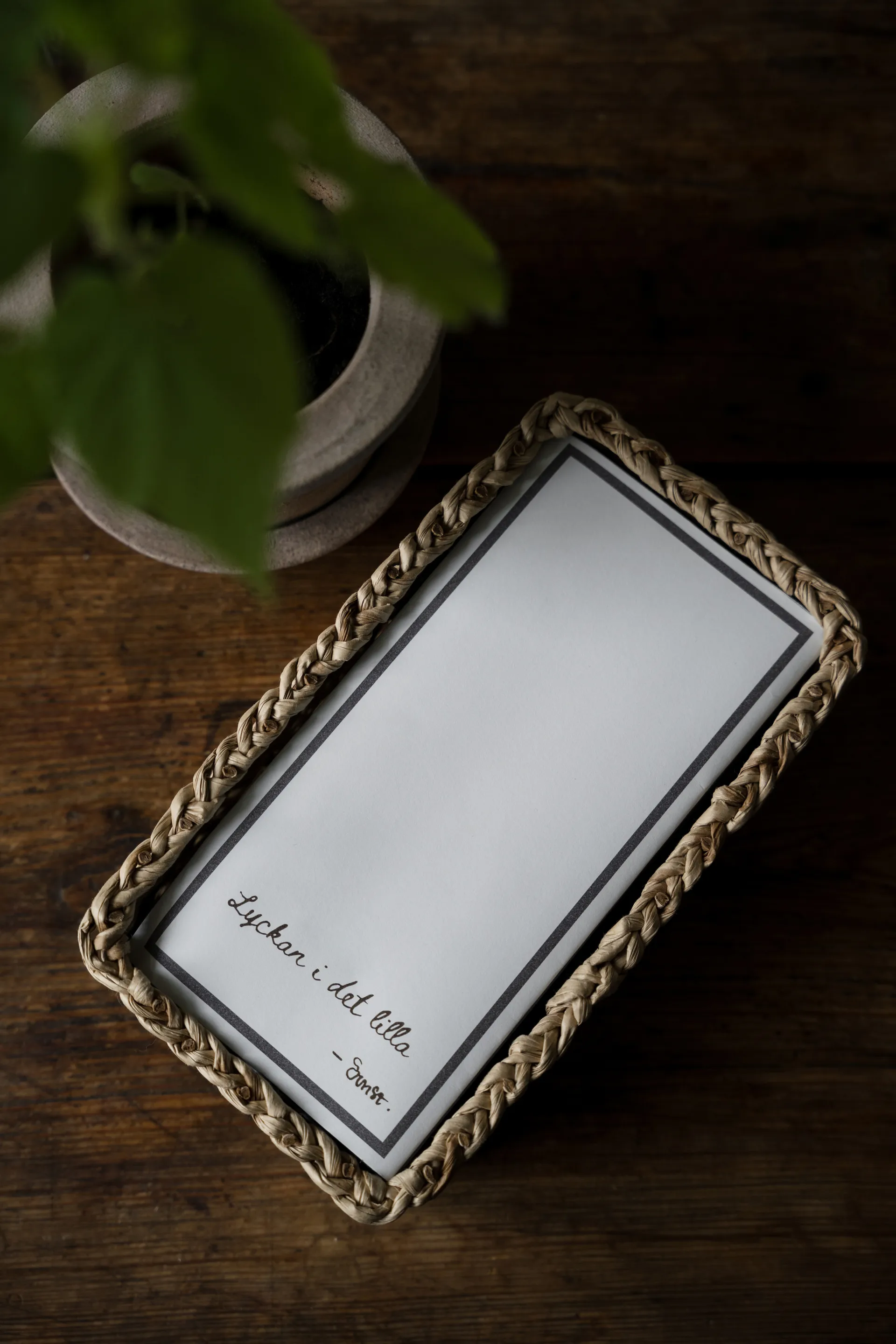 Ernst serviett med sitat - Lycka i det lilla 20 stk., Hvit ERNST