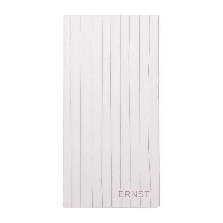 Ernst serviett stripete 10x20 cm 20-pakning - Hvit-grå - ERNST