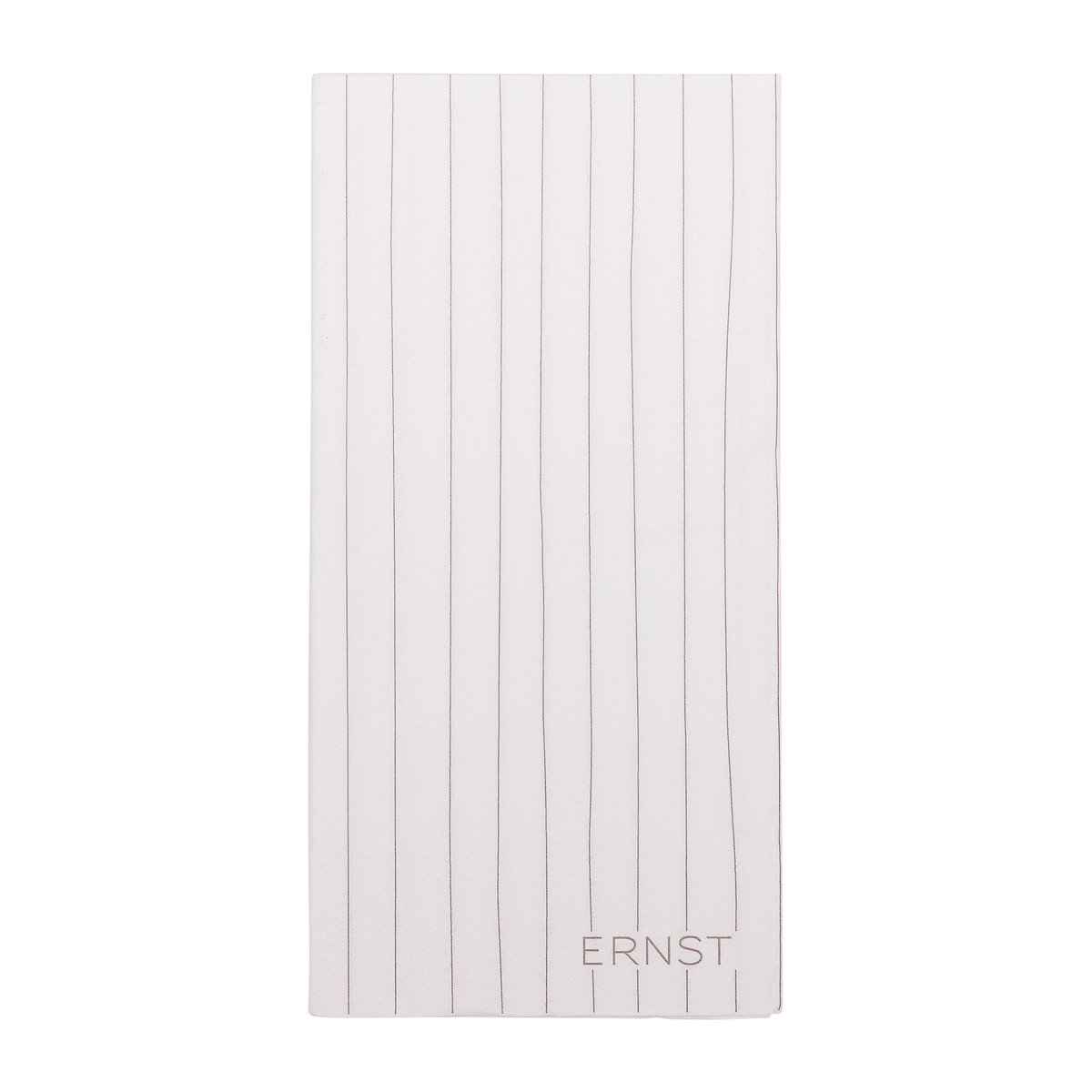 Ernst servietter, stripete 33x33 cm 20 pk Hvit-grå | Skandinavisk Design | Servietter | Hvit