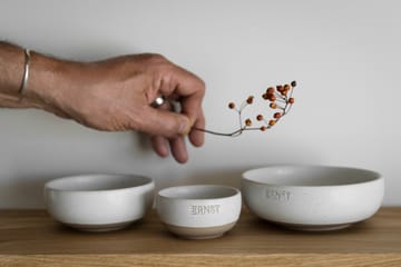 Ernst skål - Hvit-natur bunn, Ø11 cm - ERNST