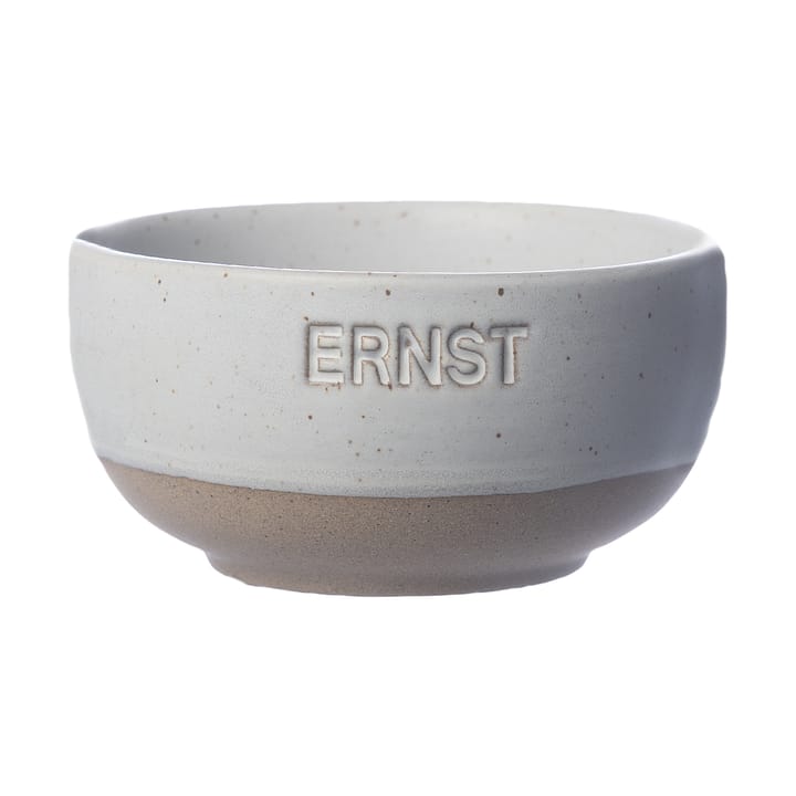 Ernst skål, Hvit-natur bunn, Ø8 cm ERNST
