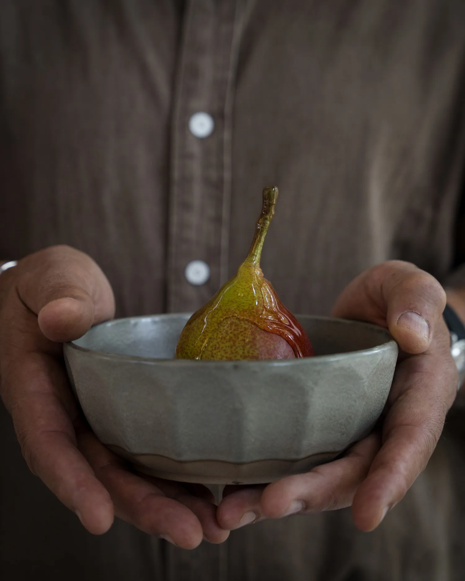 Ernst skål i steingods, Grå-natur, Ø16 cm ERNST