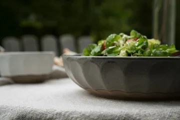 Ernst skål i steingods - Grå-natur, Ø24 cm - ERNST