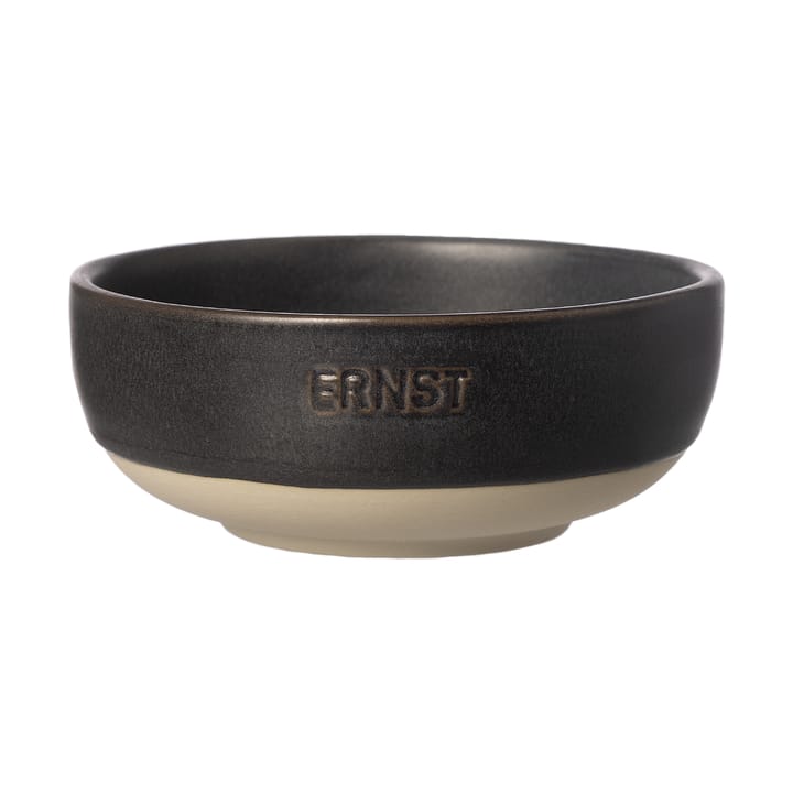 Ernst skål - Mattsvart-natur bunn, Ø11 cm - ERNST