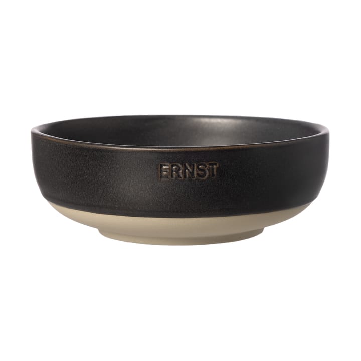 Ernst skål - Mattsvart-natur bunn, Ø14 cm - ERNST