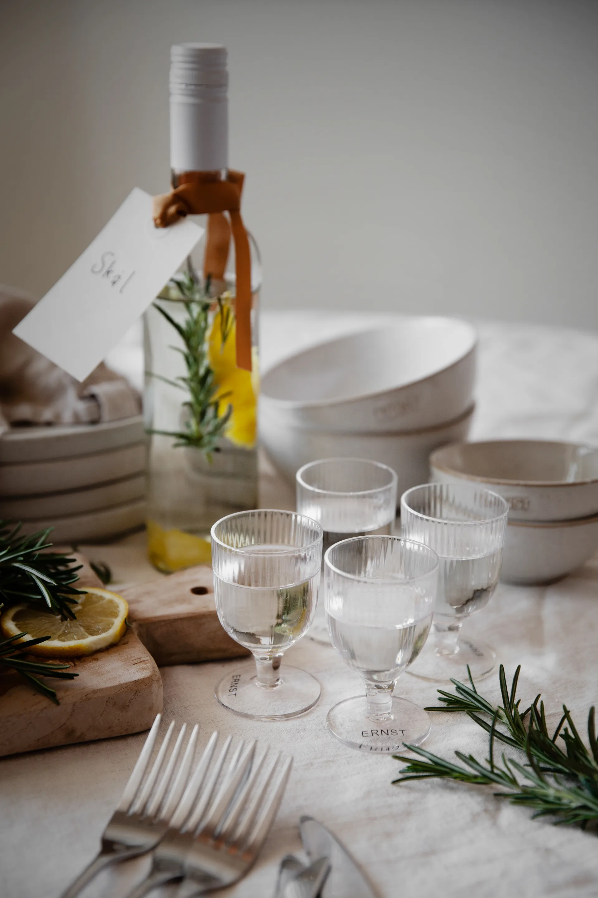 Ernst snapsglass 4-pakning, Klar ERNST