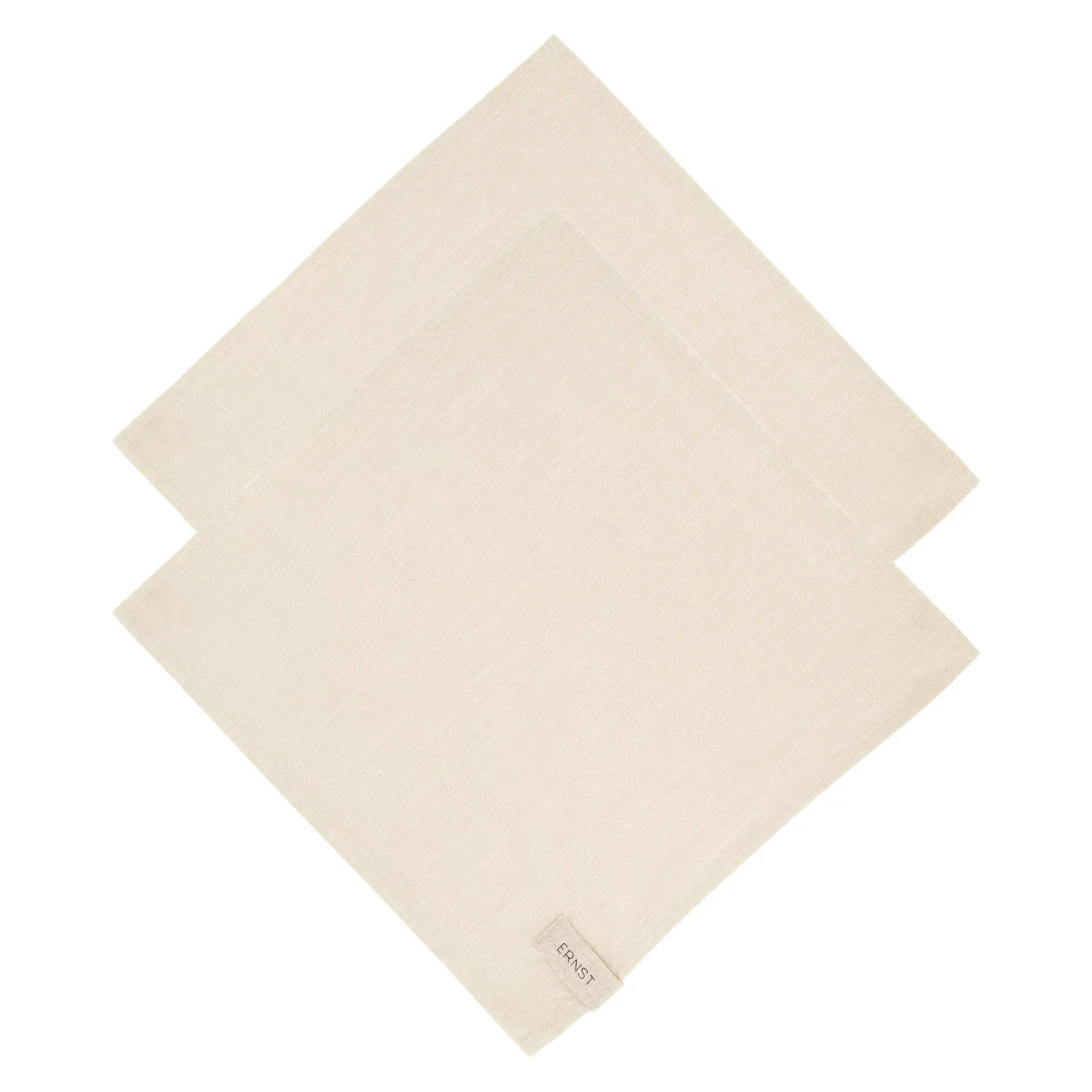 Ernst stoffserviett bomull 2-stk., Beige ERNST