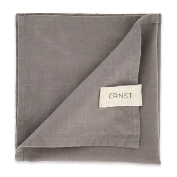 Ernst stoffserviett bomull 2-stk. - Grå - ERNST