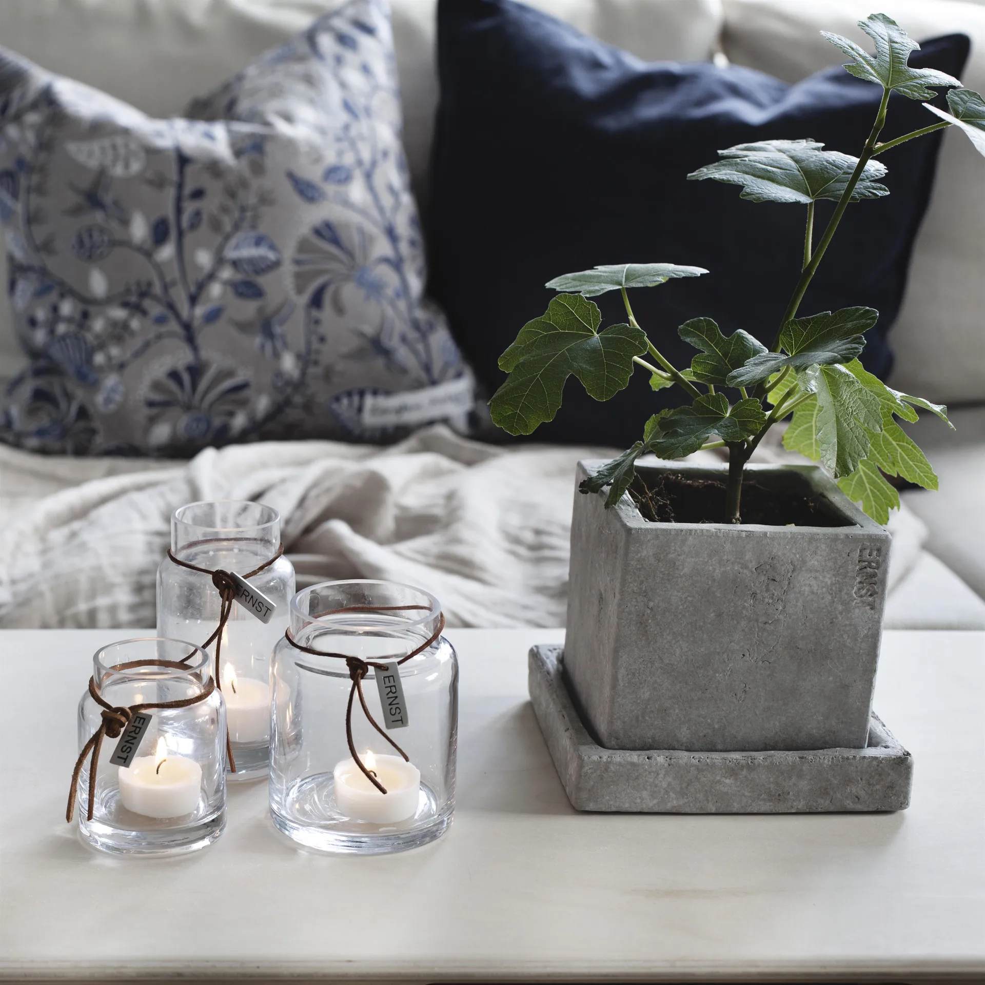 Ernst Telysholder H10cm Ø6,5cm, Klar ERNST