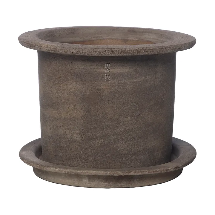 Ernst terracotta krukke med fat - Ø18x14 cm - ERNST