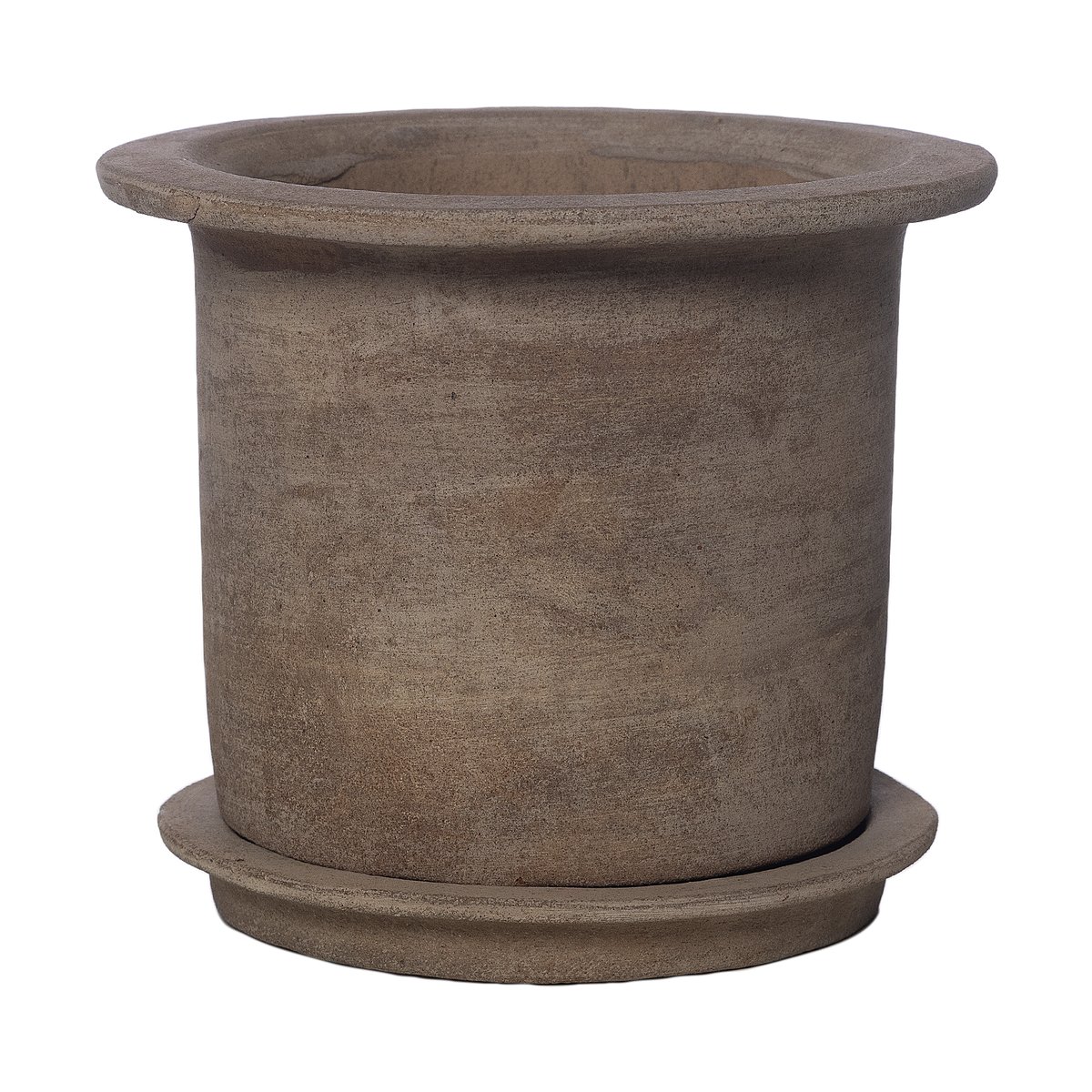 Bilde av ERNST Ernst terracotta krukke med fat Ø24 cm