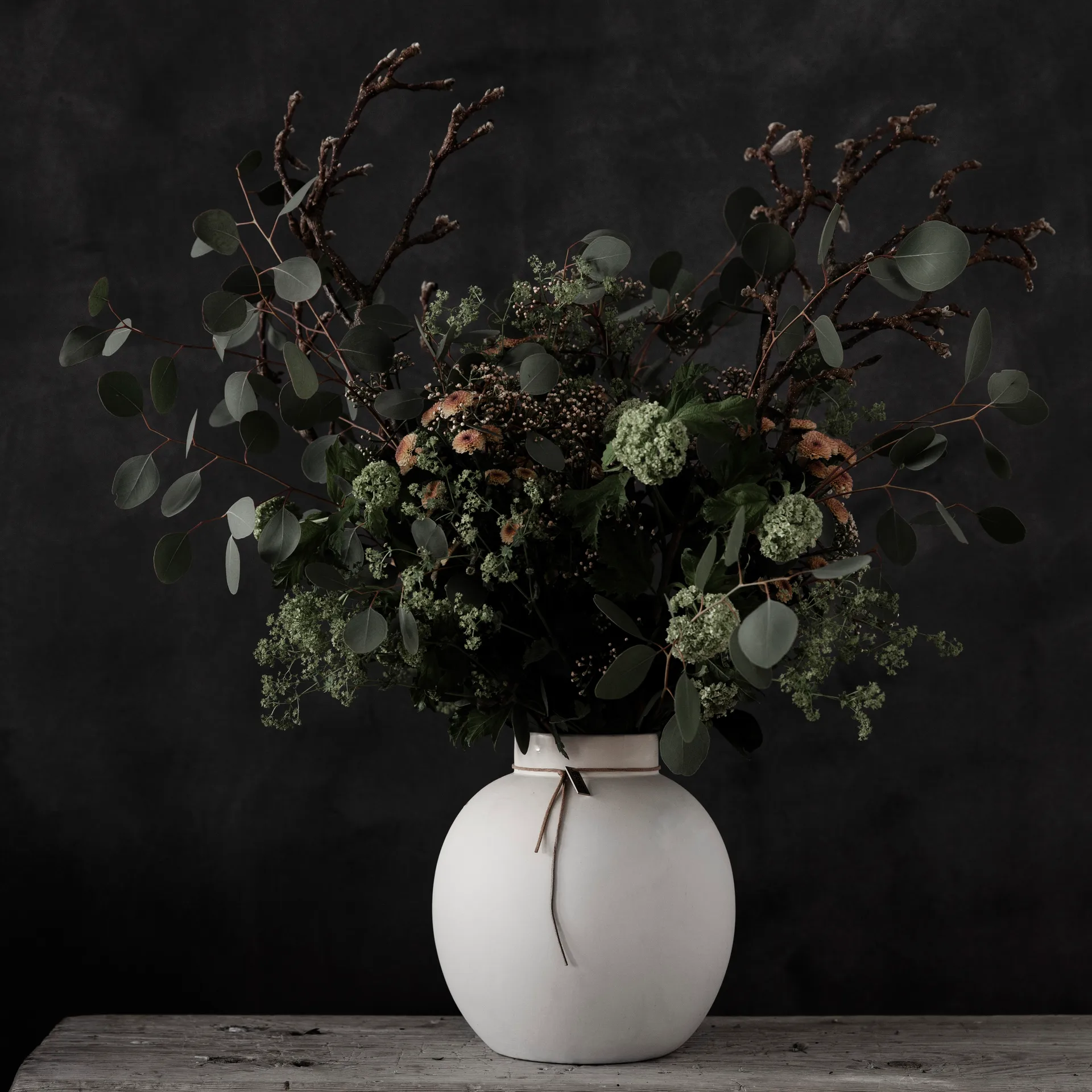 Ernst vase keramikk hvit, 22 cm ERNST