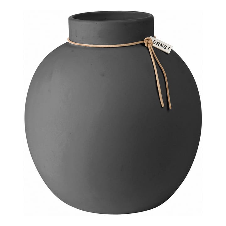 Ernst vase keramikk mørkegrå, 22 cm ERNST