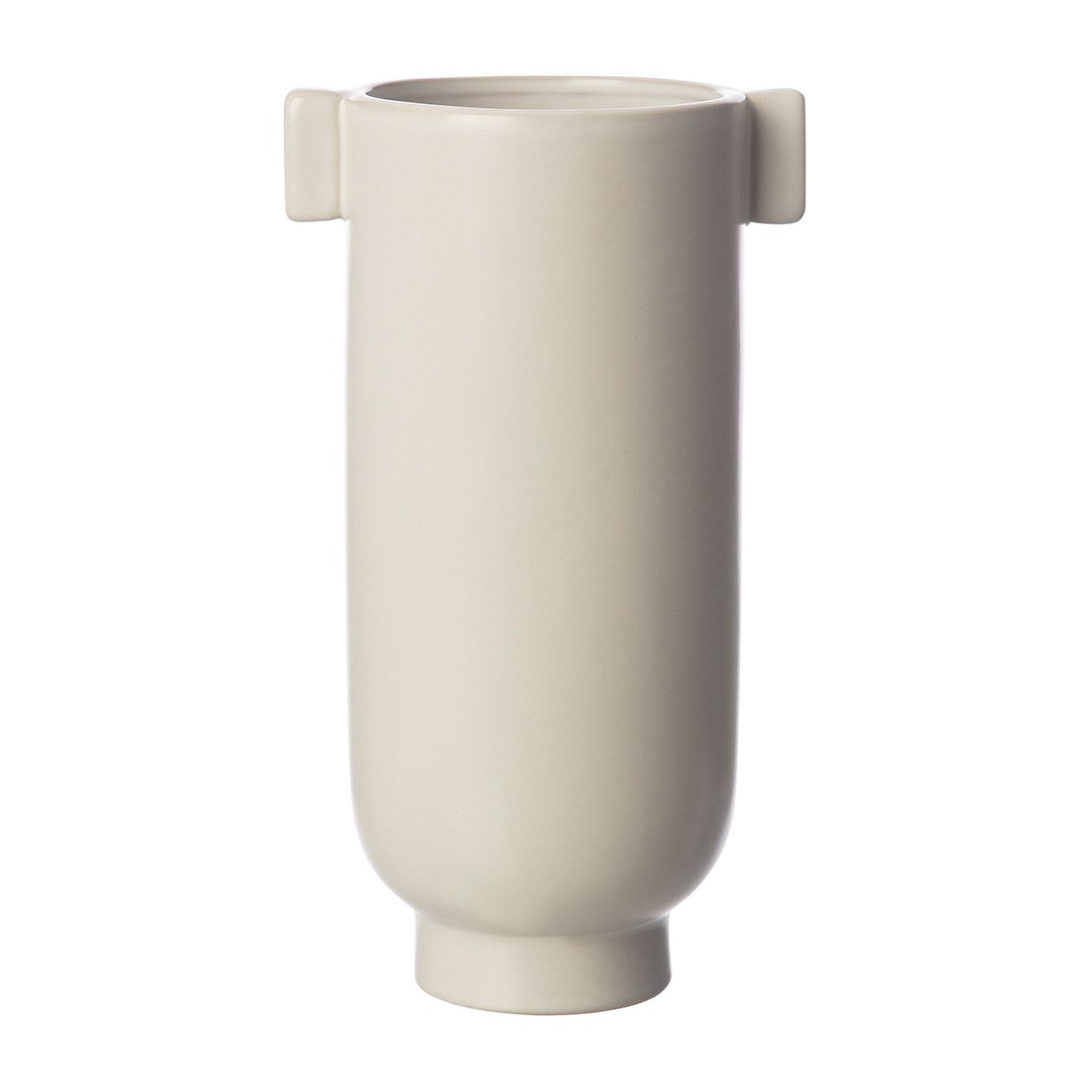 Bilde av ERNST Ernst vase med hank 21 cm Hvit sand