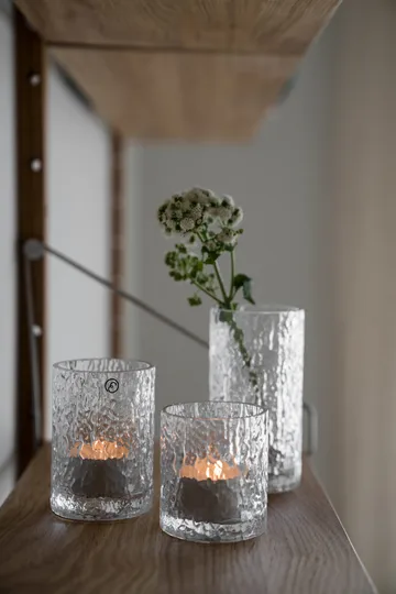 Ernst vase/lykt mønstret - Klar, Ø5,3x8,5 cm - ERNST