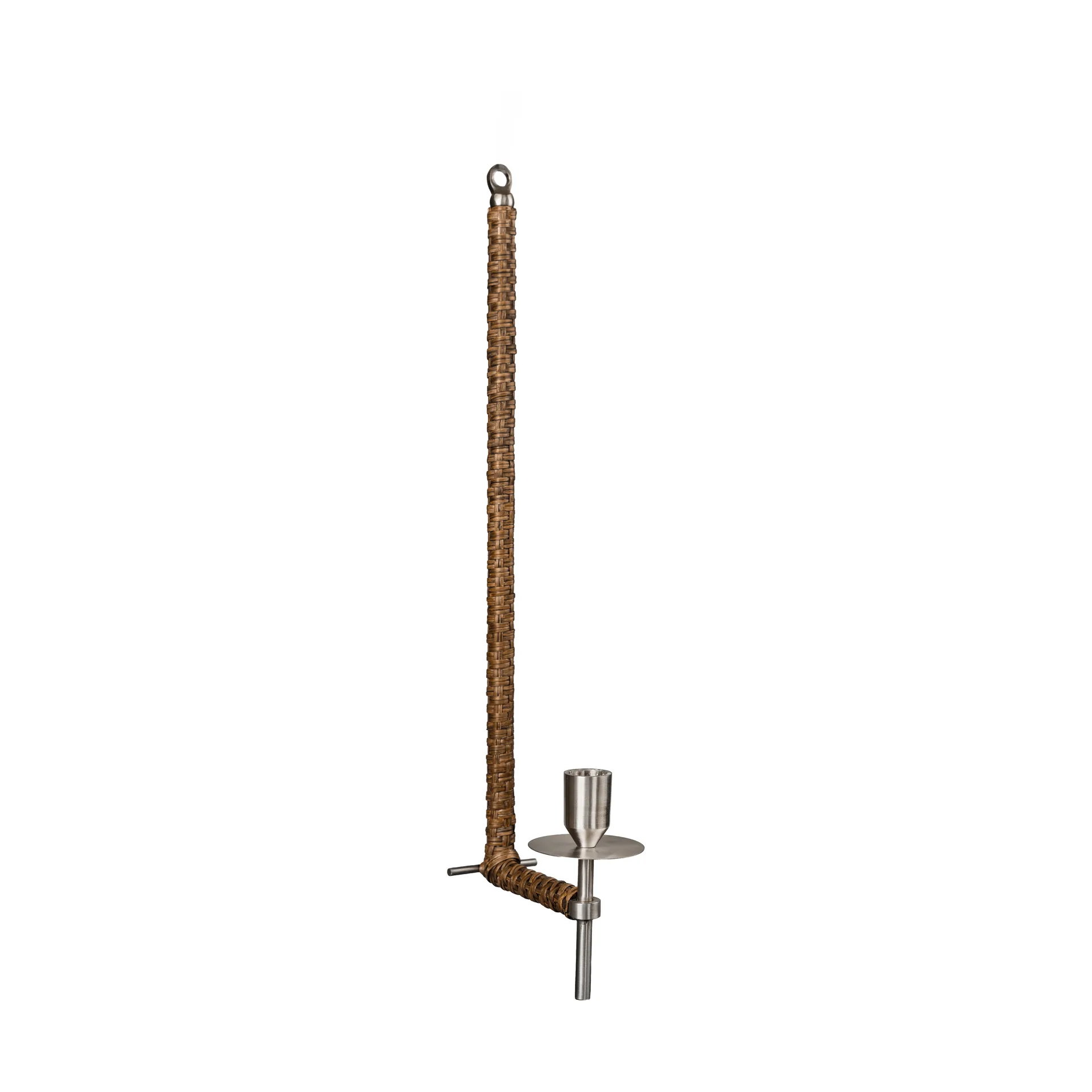 Ernst vegglampett flettet, Børstet stål, 47 cm ERNST