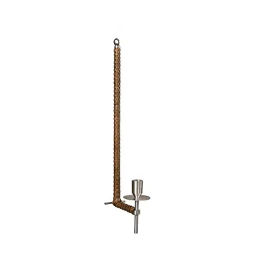 Ernst vegglampett flettet - Børstet stål, 47 cm - ERNST
