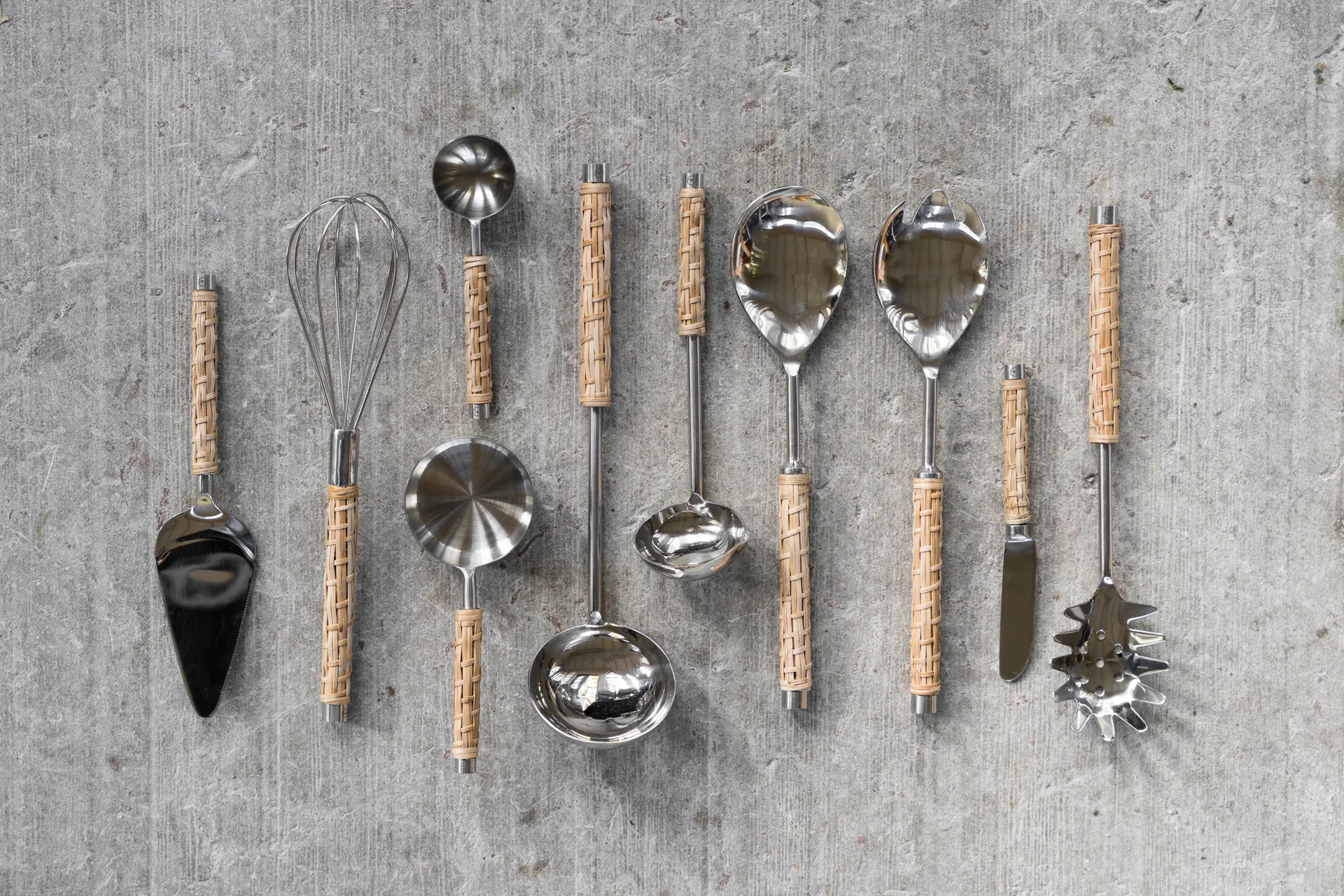 Ernst visp m. flettet håndtak, Sjøgress, 28 cm ERNST