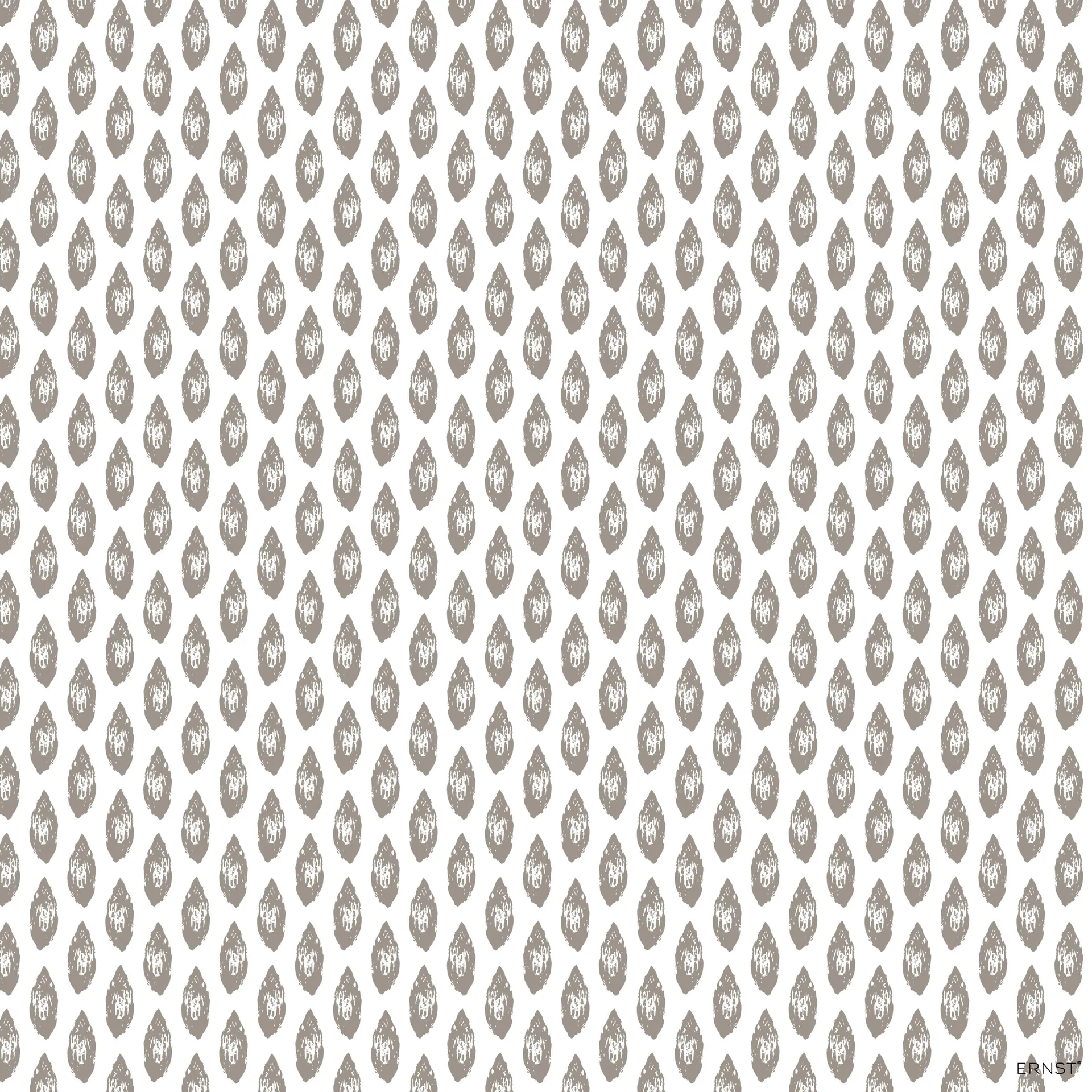 Mandel serviett 33x33 cm, Hvit-grå ERNST