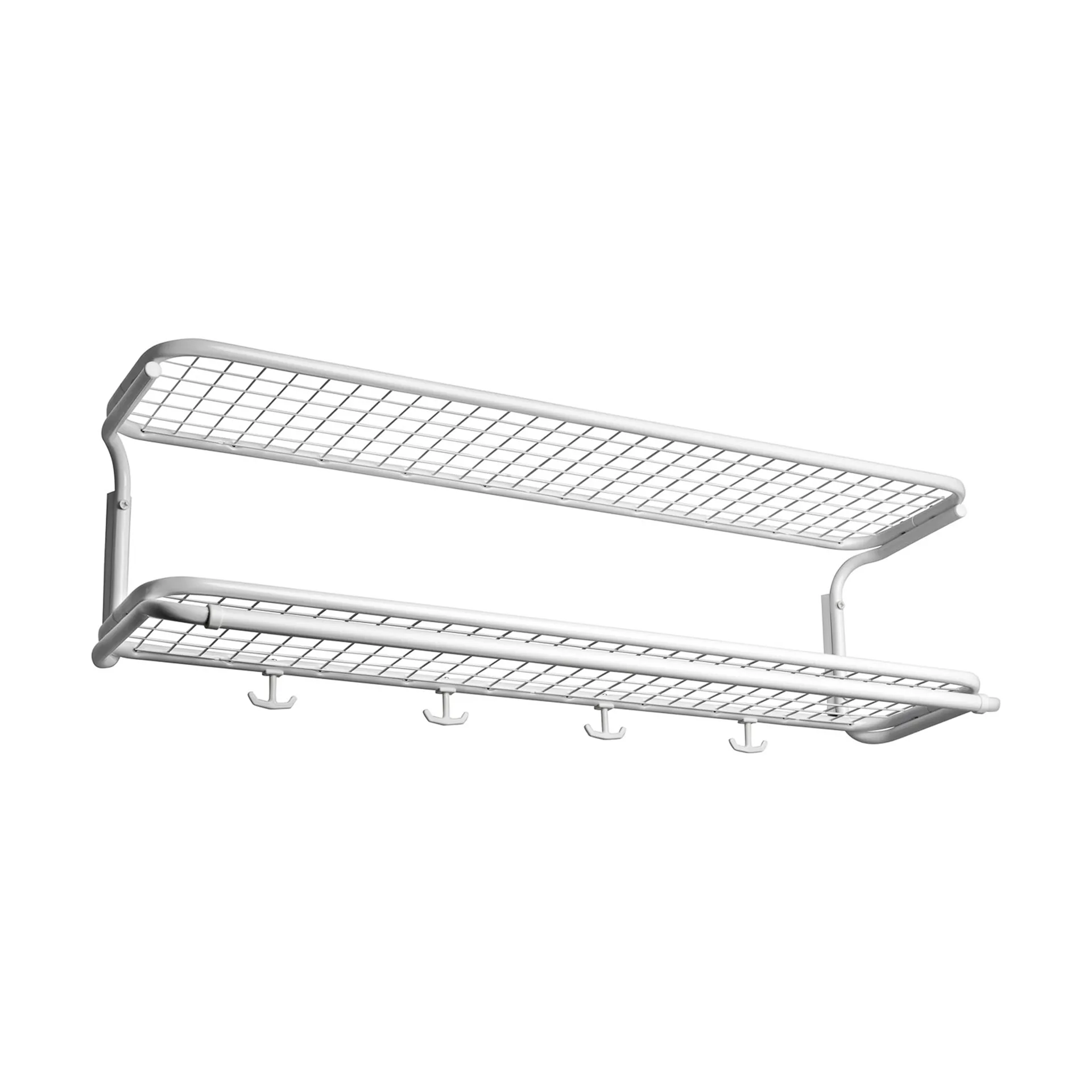 Classic 650 hattehylle, hvit/hvit, 2 nivåer, 100 cm Essem Design