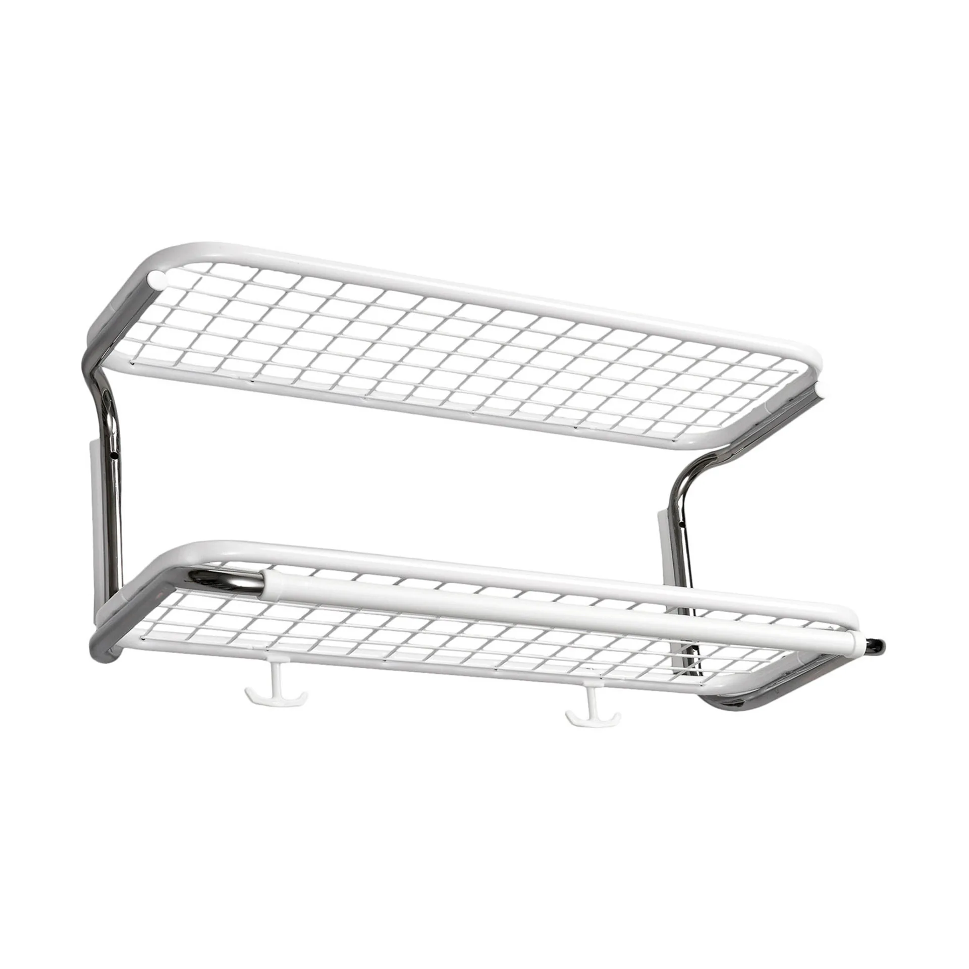 Classic 650 hattehylle, hvit/krom, 2 nivåer, 60 cm Essem Design