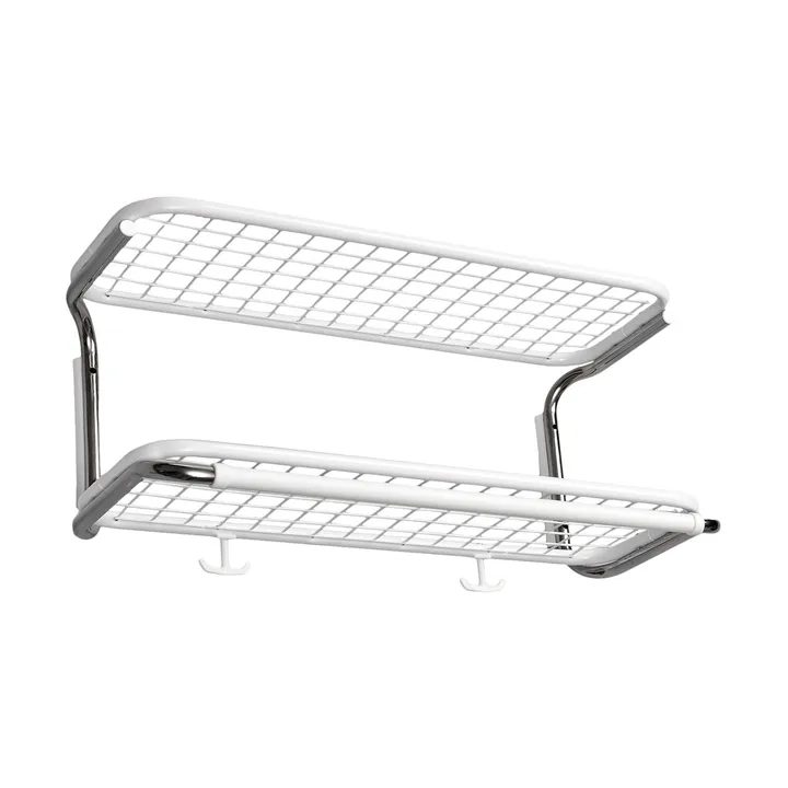 Classic 650 hattehylle - hvit/krom, 2 nivåer, 60 cm - Essem Design