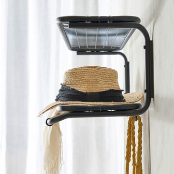 Classic 650 hattehylle - sort/krom, 2 nivåer, 40 cm - Essem Design