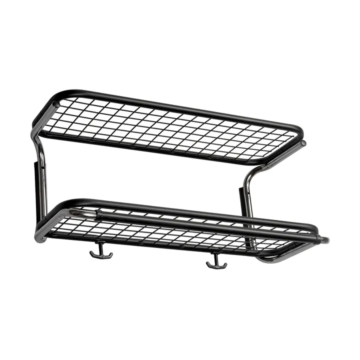 Classic 650 hattehylle - sort/krom, 2 nivåer, 50 cm - Essem Design